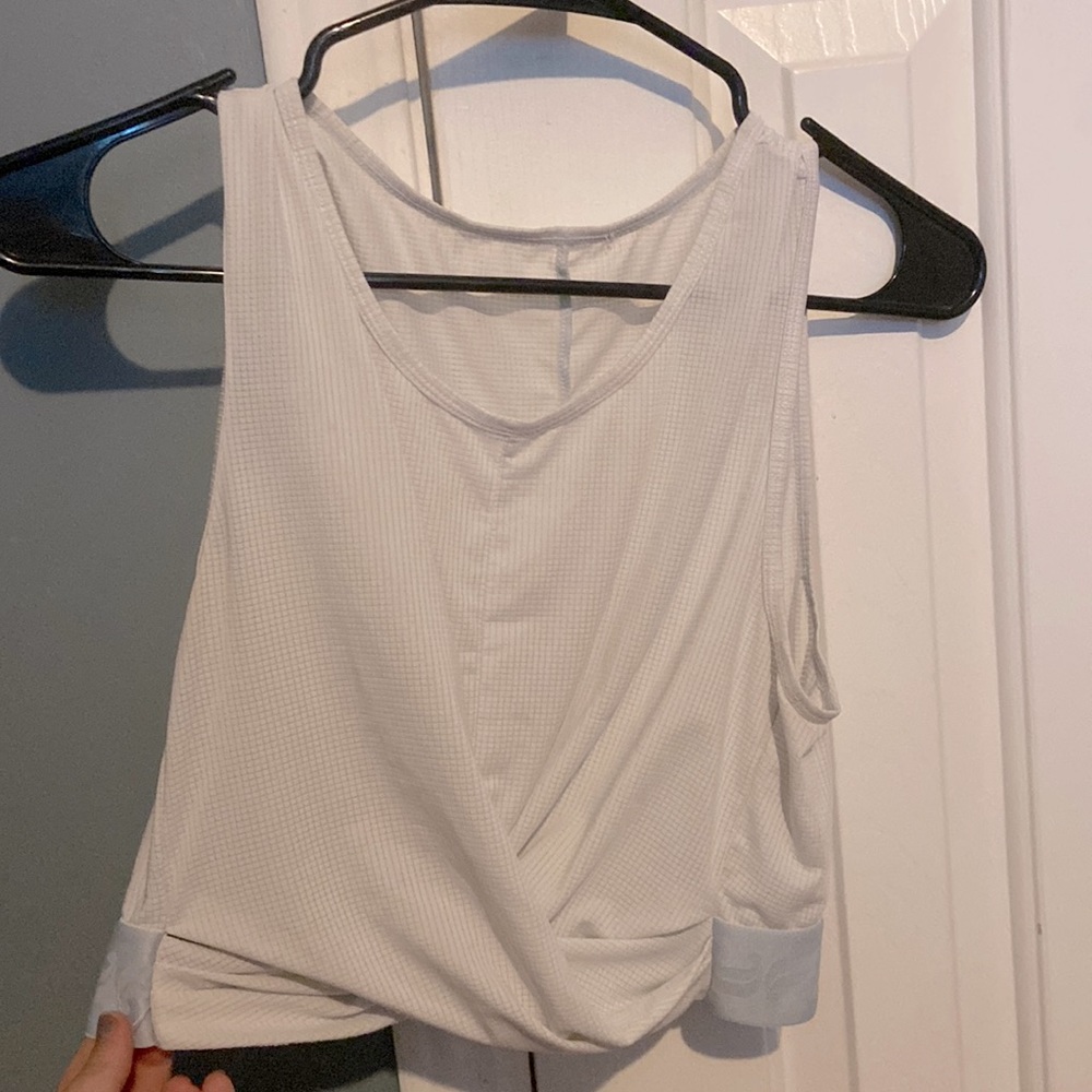 Fabletics crop top twist front